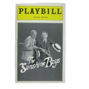 Sunshine Boys Playbill June 1998 Tony Randall Jack Klugman Matthew Arkin